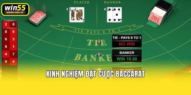 Kinh nghiệm đặt cược Baccarat