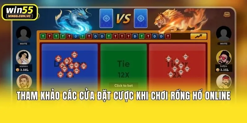 Tham khảo các cửa đặt cược khi chơi rồng hổ online