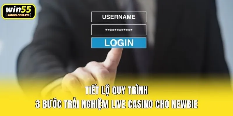Tiết lộ quy trình 3 bước trải nghiệm live casino cho newbie
